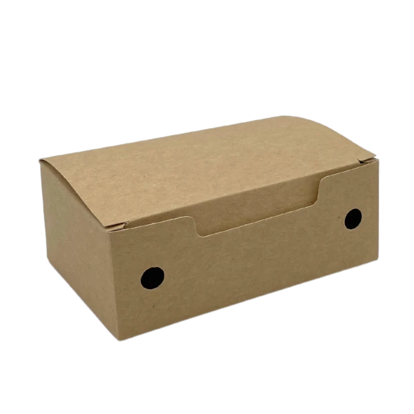 Caja de cartón para fritos como croquetas, patatas fritas... para llevar comida a casa