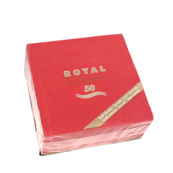 Servilleta de Papel pequeña color Rojo 25 x 25 cm. (50 uds.)
