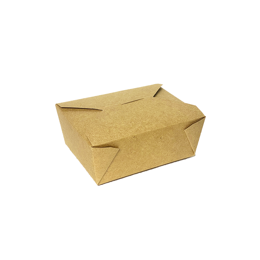 caja kraft de cartón marrón hostelería